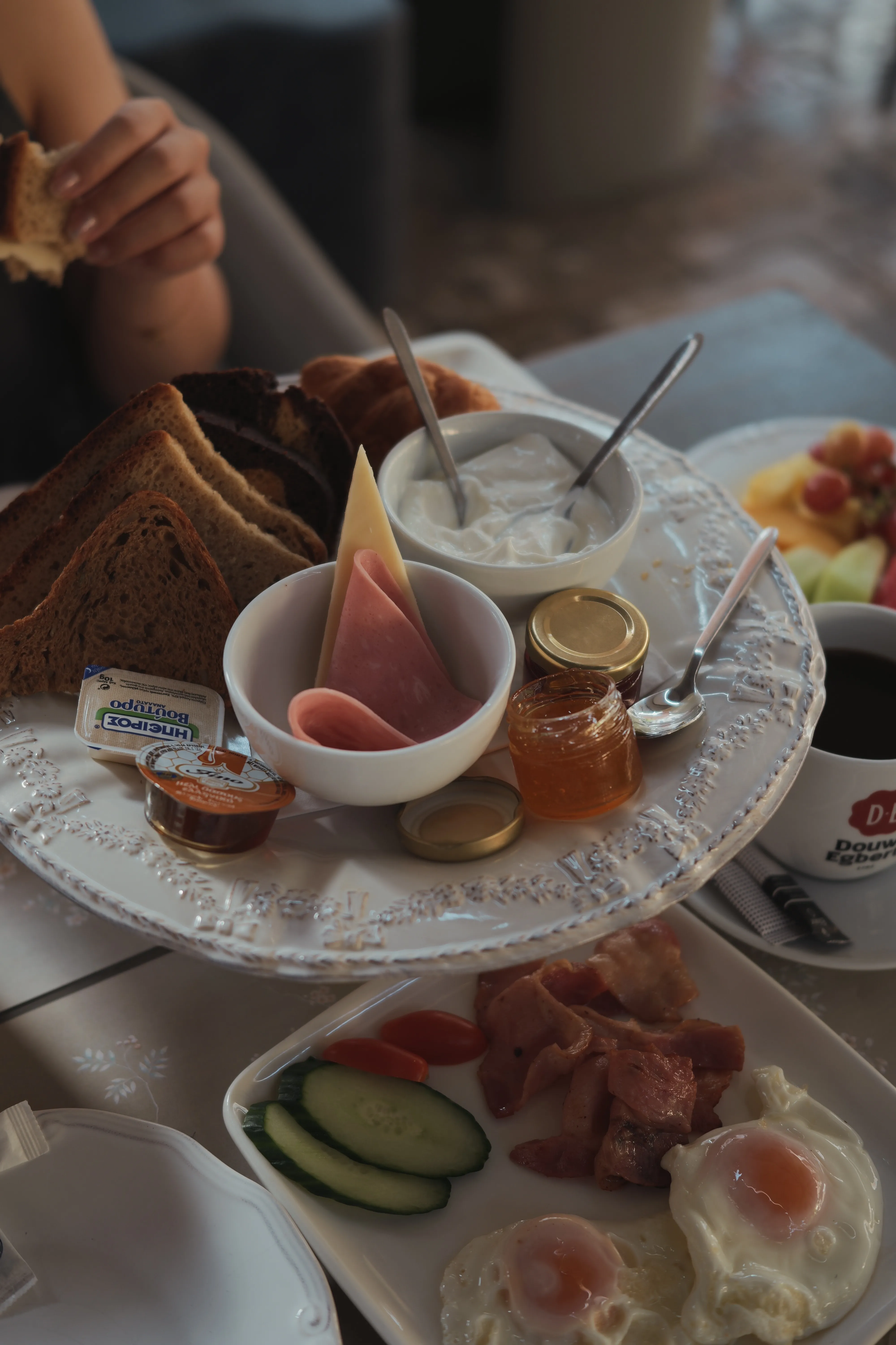 A breakfast spread